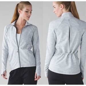 Lululemon Sunshine Salutation Jacket 6 Heather Grey